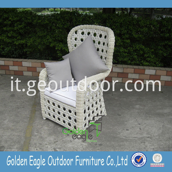 Wicker Aluminum Tube Chair Set